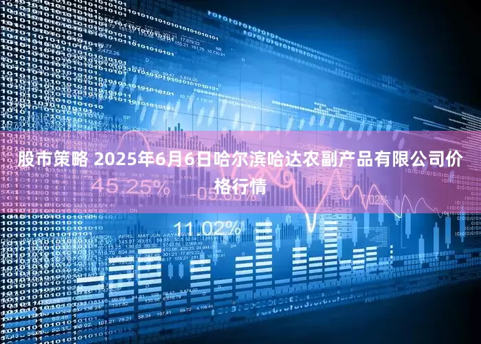 股市策略 2025年6月6日哈尔滨哈达农副产品有限公司价格行情